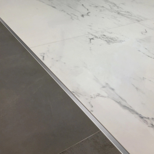 Angulo Guardacanto Perfil J Frigg Inox Porcelanato 10mm 2,5m