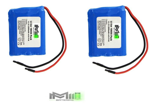 Bateria 11.1v 12v 3s 18650 2200mah Li-ion Sem Pcb ( 2 Pcs )