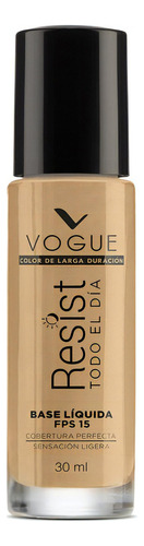 Base de maquillaje líquida Vogue Resist Líquido Base líquida Resist tono miel - 30mL