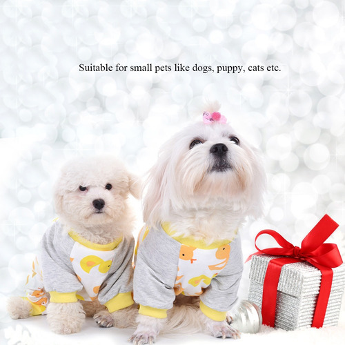 Pijama Cómodo Para Perros En Material De Algodón-xs