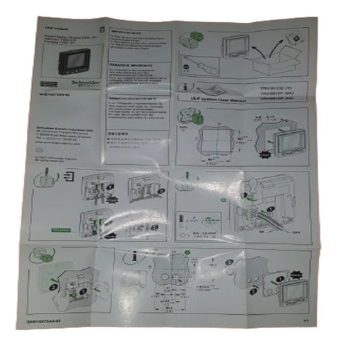 Pantalla Schneider Trv00121 Modulo Fdm121 No Power Logic