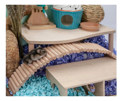 Escalera De Madera Con , Valla Trepadora Para Longitud 40cm