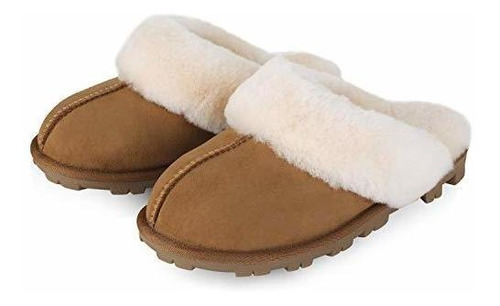 Waysoft Genuine Australian Sheepskin Women Slippers, Water-r