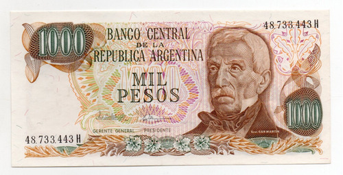 Argentina Billete 1000 Pesos Ley Bottero 2459a Sc-