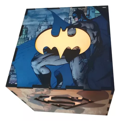 Luminária Batman Lego Decorativa Abajur Led