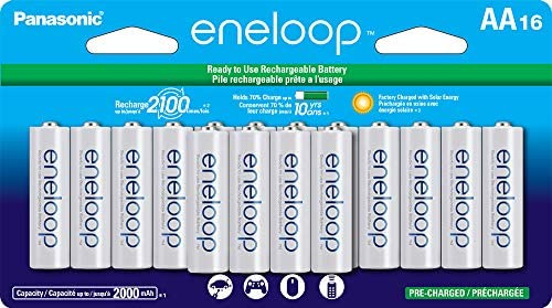 La Versión Más Nueva Panasonic Eneloop 16 Pack Aa Nimh Bater