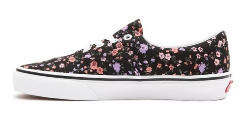 Imagen 2 de 9 de Zapatillas Vans Modelo Era Floral Negro Exclusiva Mujer