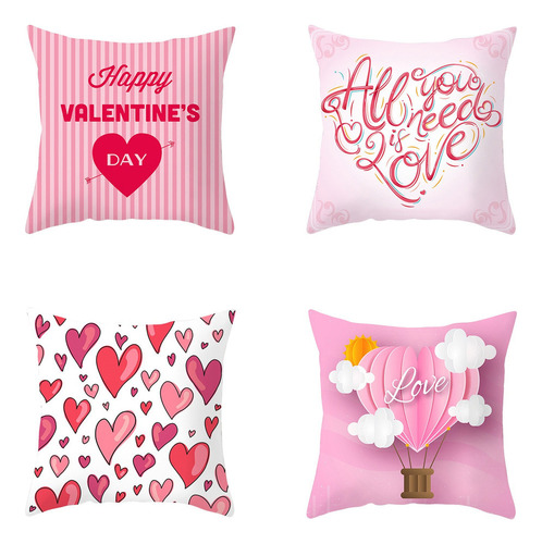 Funda De Almohada For El Día De San Valentín En Forma De T,