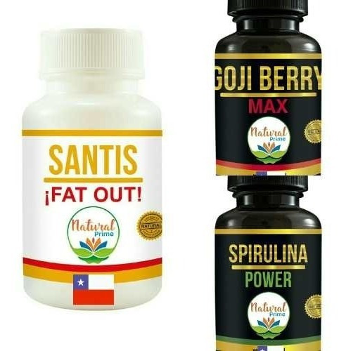 Santis ¡fat Out! + Goji Berry Max + Spirulina Power Full Pak