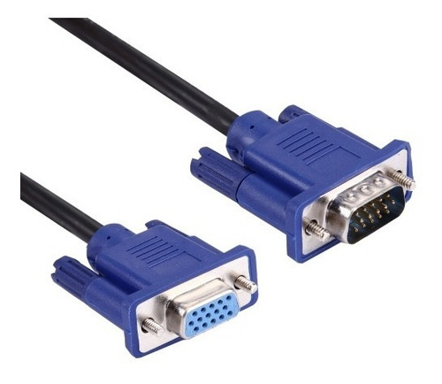 Imagen 2 de 6 de Cable Vga 3 Metros Hembra - Macho 15 Pin Monitor Y Pantalla