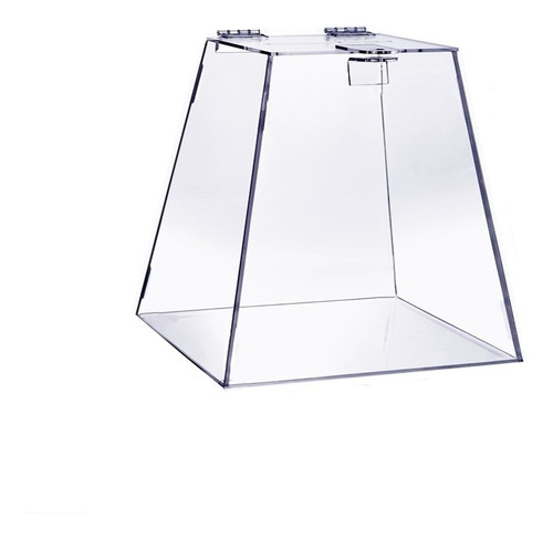 Urna Acrílico 20 Cm X 20 Cm Transparente - Kit Com 2 Unidade