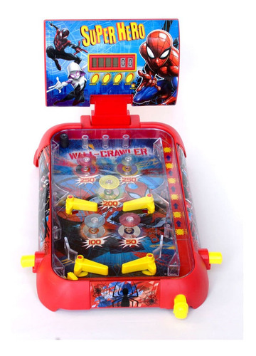 Imagen 4 de 5 de Super Flipper Spiderman Electronico Con Luz, Sonido Marvel