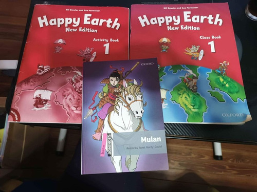 Happy Earth 1 New Edition Class Book Y Activity Book + Mulan