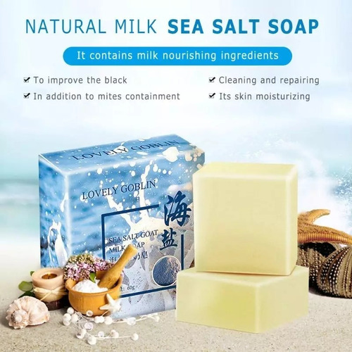 Imagem 4 de 5 de Sabonete Barra Acne Poros Espinha Oleosidade 60g Sal Marinho
