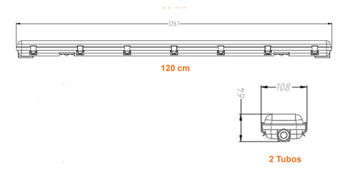 Lampara Marca Ledvance Eco Class 2 Tubos Luz Led