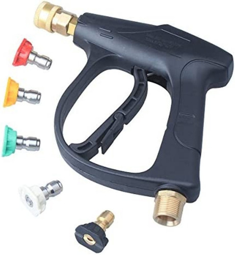 Pistola Agua Presion Hidro + 5 Punteros Lavado Autos Pack P8