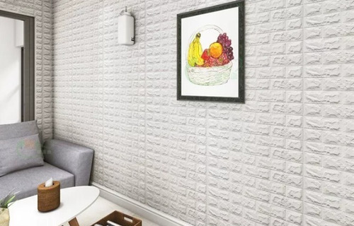 Imagen 2 de 5 de Papel Tapiz Blanco 3d Pegatinas De Pared Autoadhesivo Hogar