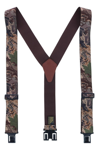Perry Suspenders Hombres Elástico Gancho Extremo Camuflaj...
