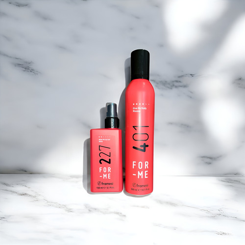 Kit Framesi Wake Me Up Curl Spray 227+give Me Body Mousse401