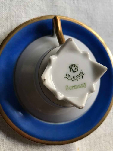 Juego De Café De Porcelana Alemana Volkstedt