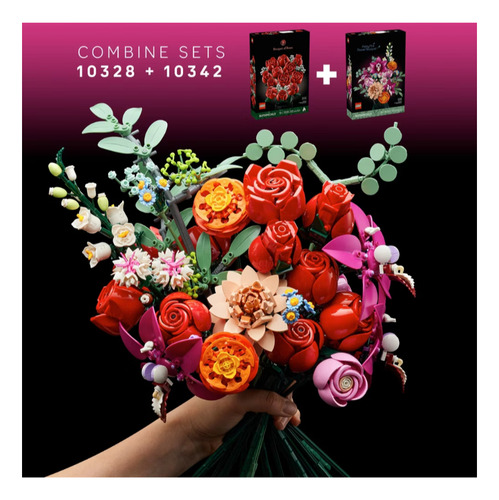 Lego Ramo De Rosas De Iconos, Set Para Construir 10328. 822 Rosas