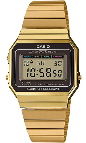 Casio Digital Fashion Cuarzo Damas Jóvenes Casio A700wg-9a