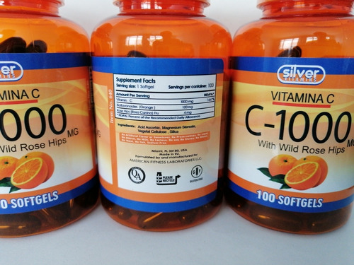 Vitamina C De1000 Mg X100 Perlas - L a $1