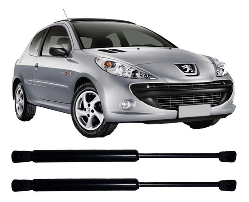 Juego X2 Amortiguadores Porton Baul Trasero Peugeot 207 5p