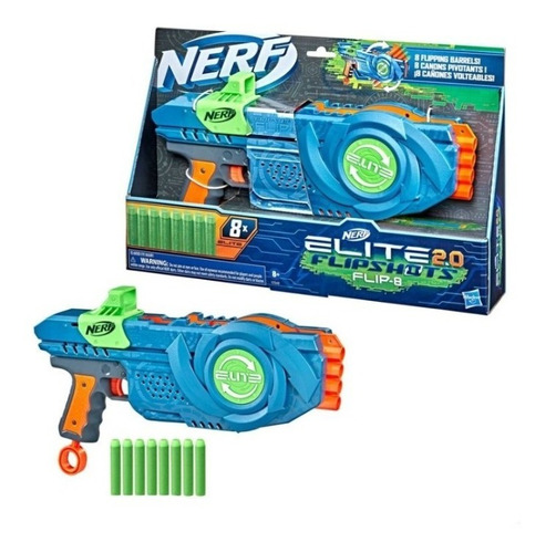 Nerf Elite 2.0 Flipshots Flip-8. Lanzadardos De 8 Dardos.