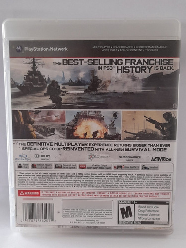 Call Of Duty Modern Warfare 3 Ps3 Original Fisico (Usado)