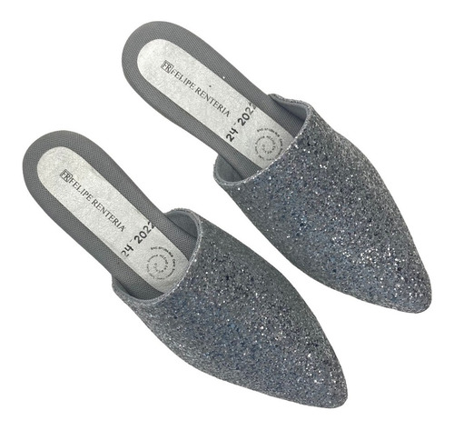 Mules Dama Felipe Rentería Flat Glamour + Confort