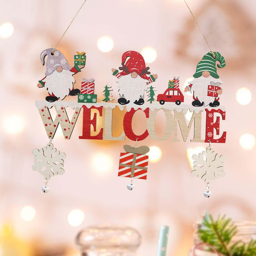 Colgante De Madera Para Navidad, Placa Para Colgar En La