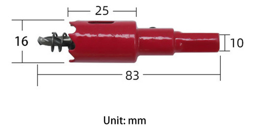 For 10 Piezas Brocas Para Agujeros De Brocas Para 16mm