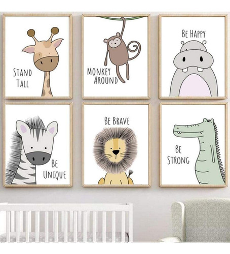 Póster De Pintura Nórdica Para Pared Para Cuarto De Bebé, 6