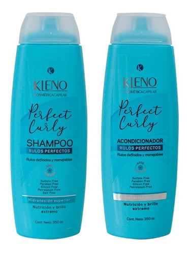 Perfect Curly Kleno Rulos Shampoo Acondicionador X 350 Local