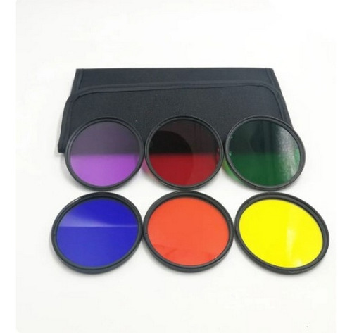 Kit De Filtros De Colores Cámara Réflex. Accesorio Para 58mm