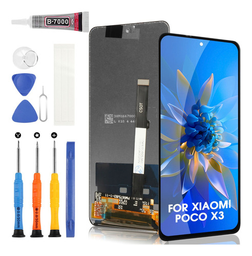Para Pantalla Lcd Xiaomi Poco X3/x3 Pro Note 9 Pro 5g Color Negro
