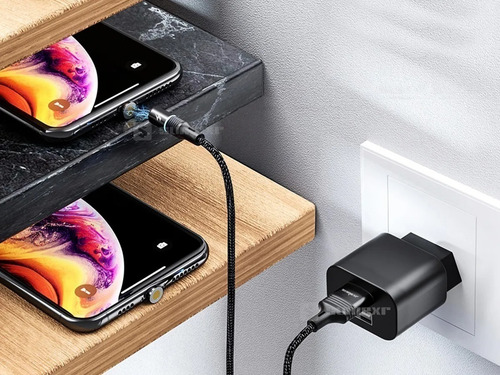 Cabo Usb Carregador Magnetico Ima Compatível Com iPhone