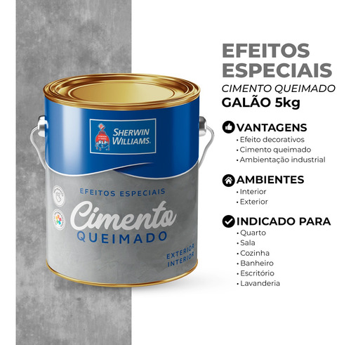 Efeitos Especiais Cimento Queimado 3,6l Sherwin Williams