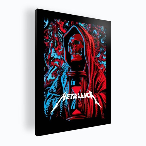 Cuadro Decorativo Moderno Poster Metallica 60x84 Mdf