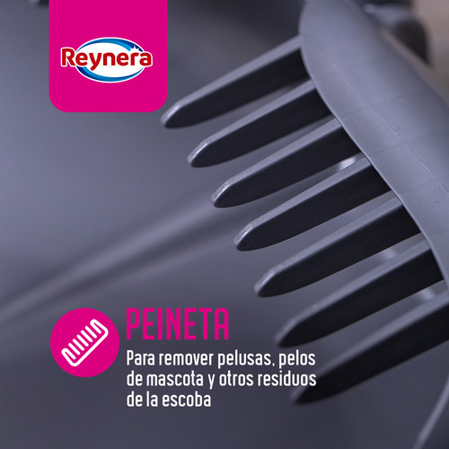 Kit De Recogedores Abatibles Con Peineta Quita Pelusa - 12 Pzas Reynera
