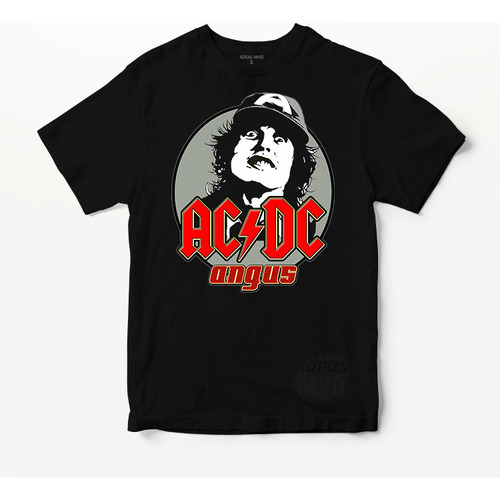 Remera Acdc 02 (negra:) Ideas Mvd