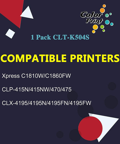 (1-pack, Negro) Compatible K504s 504s Cartucho De Tóner Clt-
