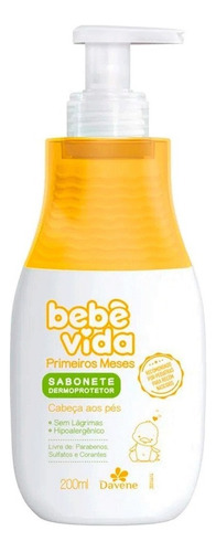 Bebe Vida Sabonete Liquido Primeiros Meses Davene 200ml