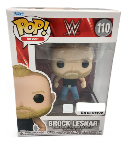 Funko Pop #110, Brock Lesnar + Protector Transparente.