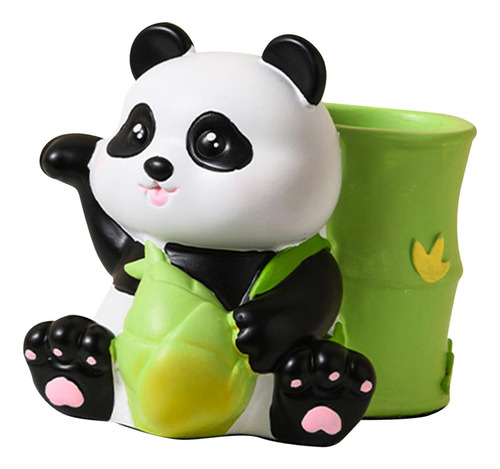 Soporte Para Bolígrafo Con Diseño De Panda, Bonito Verde