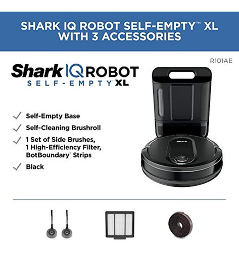 Shark Iq Robot Autovaciado Xl Rv1001ae, Aspiradora Robótica,