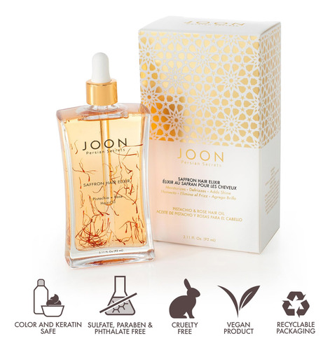 Aceite Capilar Joon Saffron Hair Elixir Pistachio + Rose 90