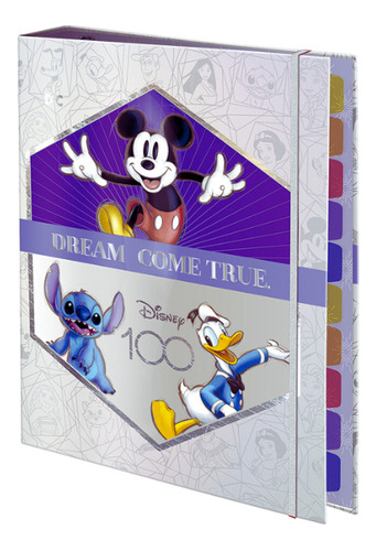 Caderno Argolado Universitário Coleção Mickey 100 Anos Cor Disney