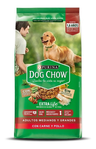 Dog Chow Adulto Razas Medianas Grandes 8 Kg